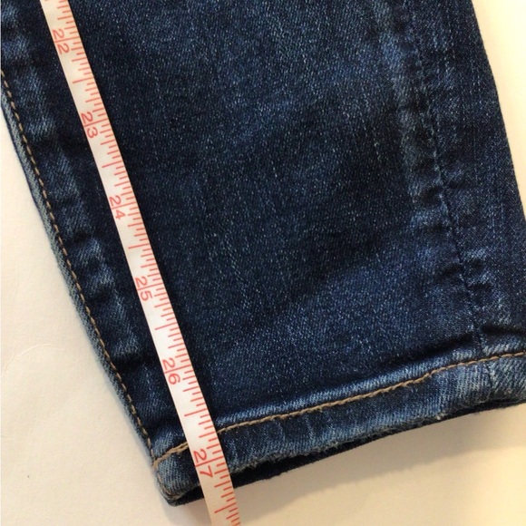 American Eagle Womens Size 6 Reg Jegging Overall Bib Overalls Blue Jeans Stretch - Picture 9 of 16